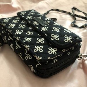 Vera Bradley cross-body wristlet wallet